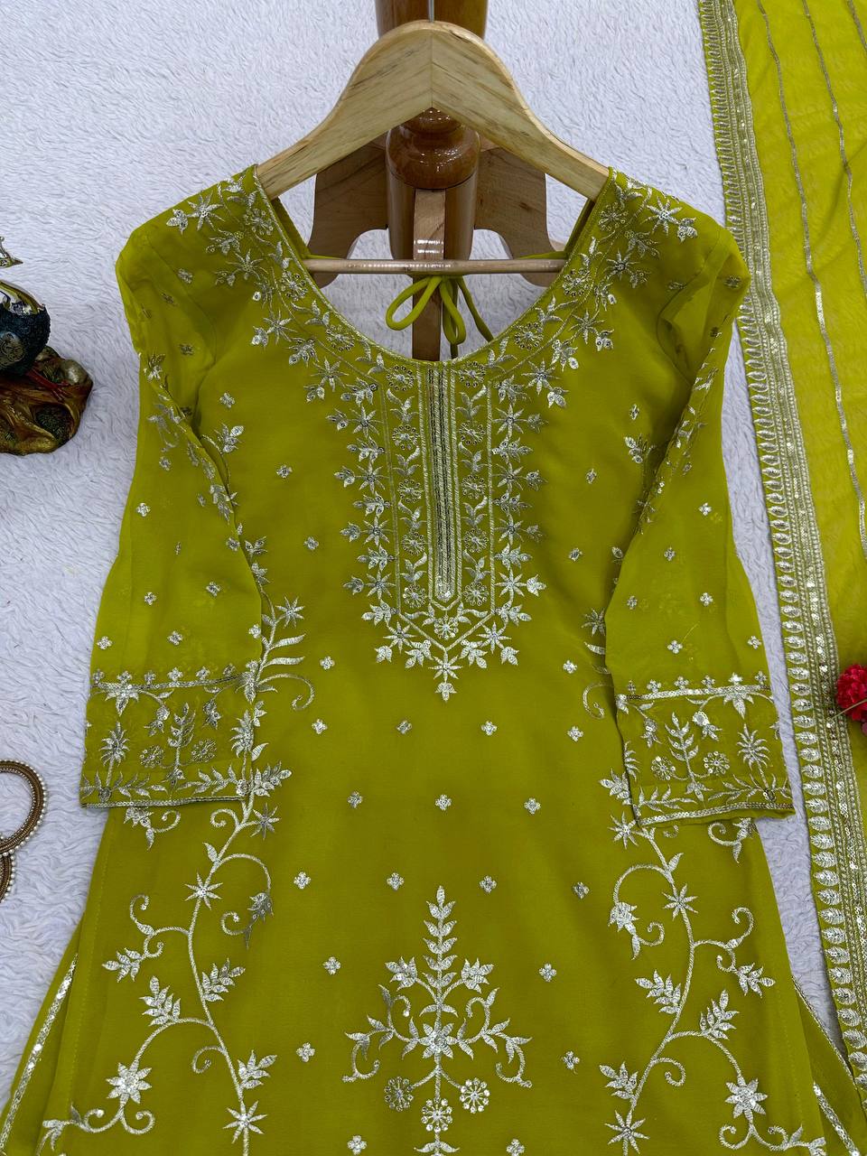 Party Wear Georgette Sequence Thread Work Salwar Suit