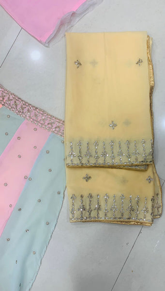 Multi Color Georgette Lehenga Choli