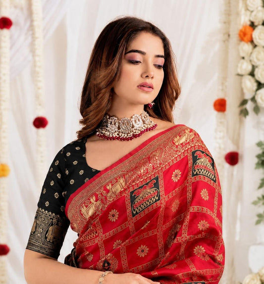 Soft Silk Jacquard Saree