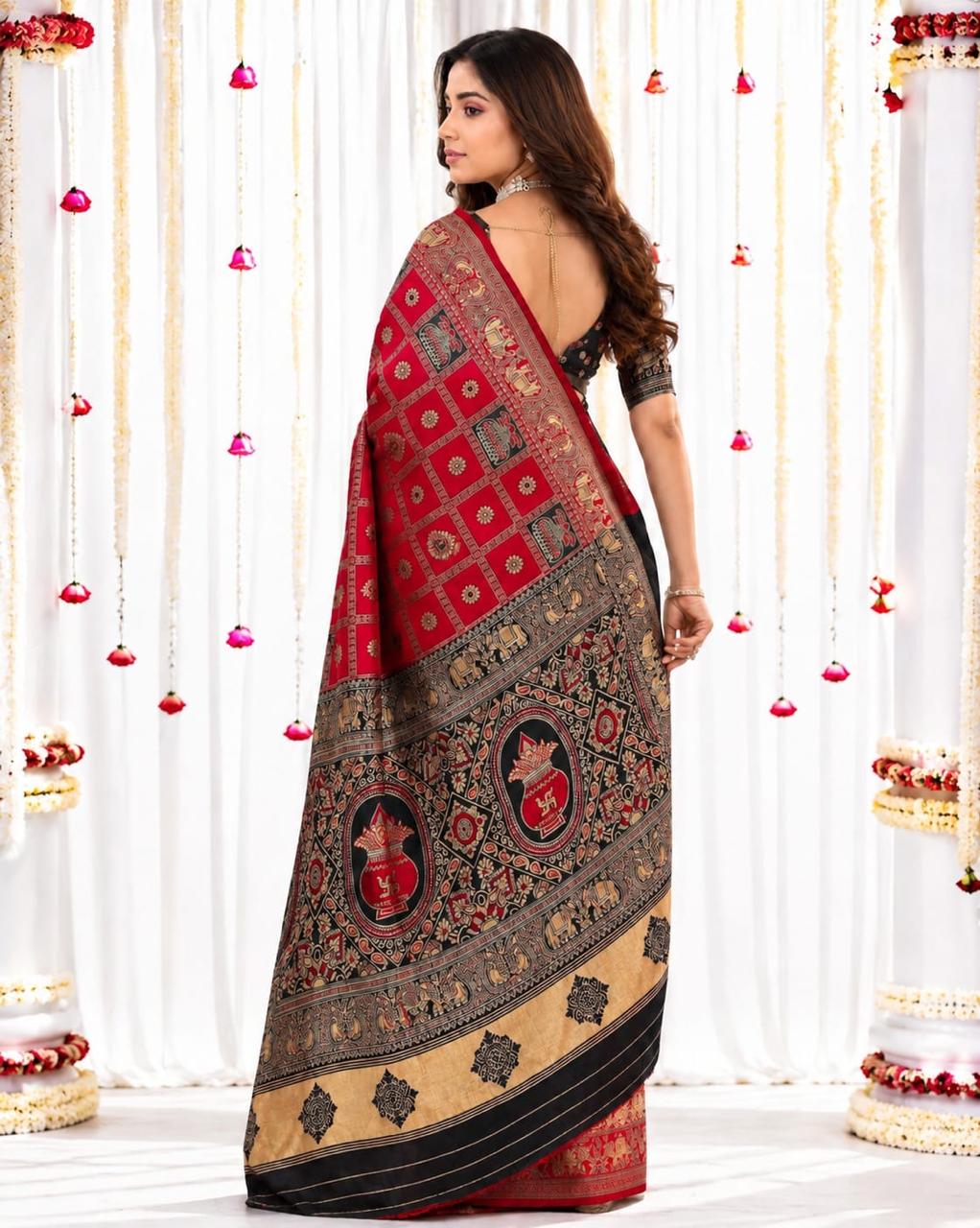 Soft Silk Jacquard Saree