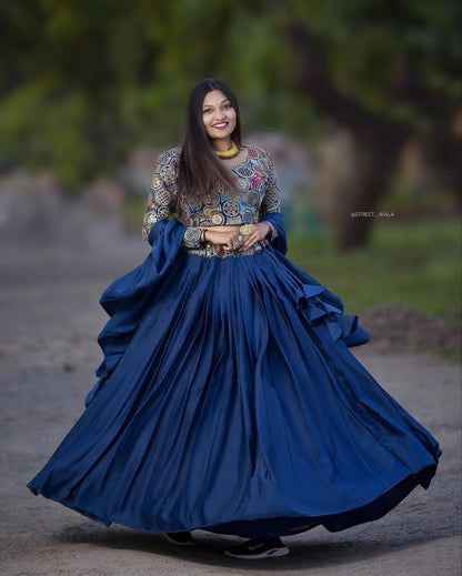 Amazing Georgette Sequence Embroidered Work Ready made Lehenga Choli