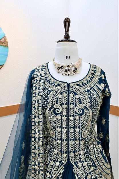 Sensational Georgette Sequence Work Ready Made Lehenga Choli