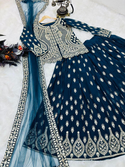 Sensational Georgette Sequence Work Ready Made Lehenga Choli