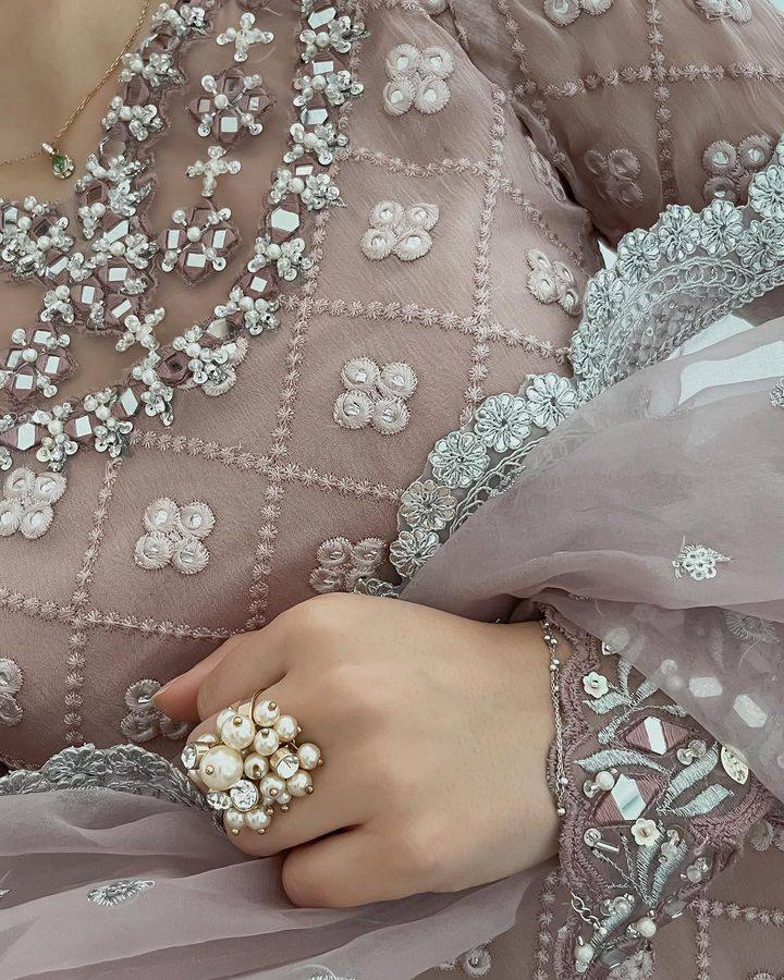 Wedding Wear Light Purple Color Georgette Mirror Sequence Work Sharara Suit Suit