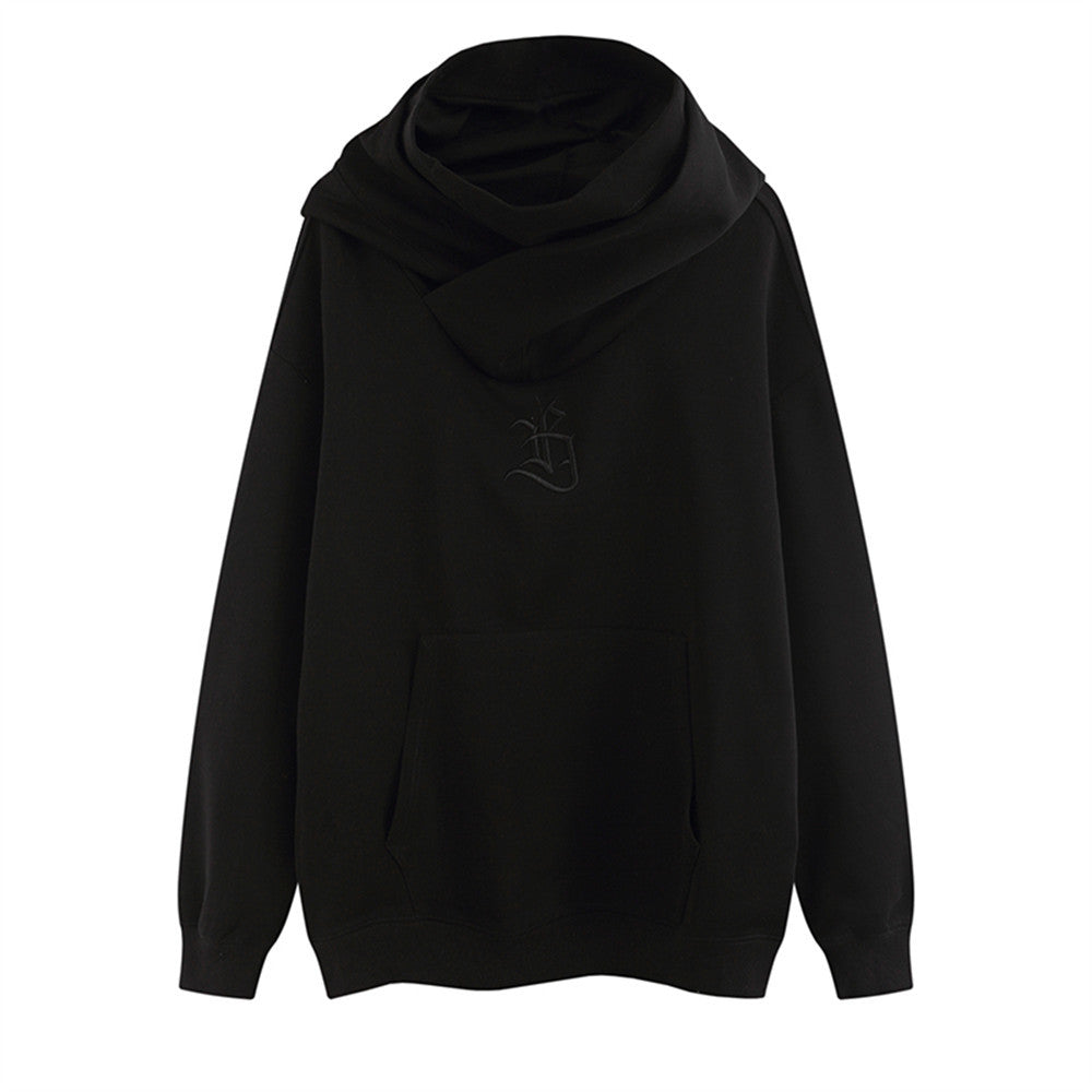 Solid Color Fashion Hooded Sweatshirt Men
