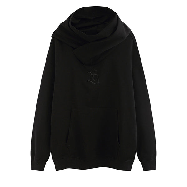 Solid Color Fashion Hooded Sweatshirt Men