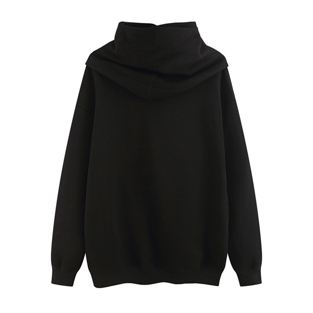 Solid Color Fashion Hooded Sweatshirt Men