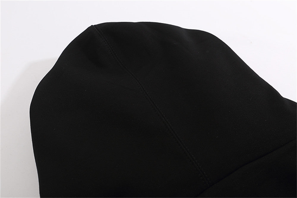 Solid Color Fashion Hooded Sweatshirt Men