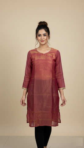 Ready to wear fancy silk kurti