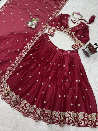 Wedding Wear Jimmy Cho Sequence Lehenga
