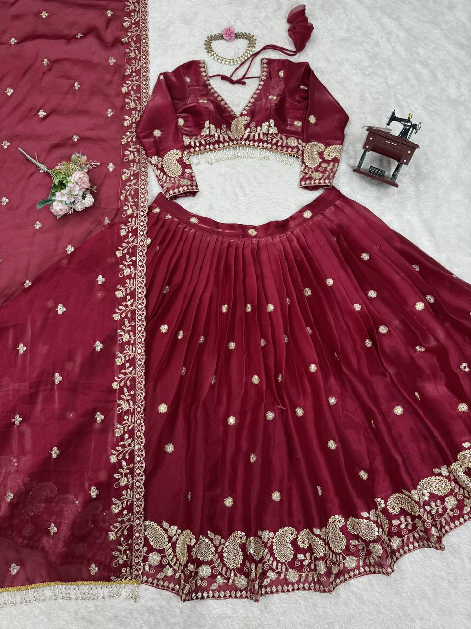Wedding Wear Jimmy Cho Sequence Lehenga