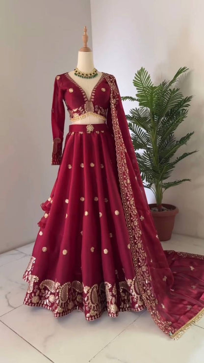 Wedding Wear Jimmy Cho Sequence Lehenga