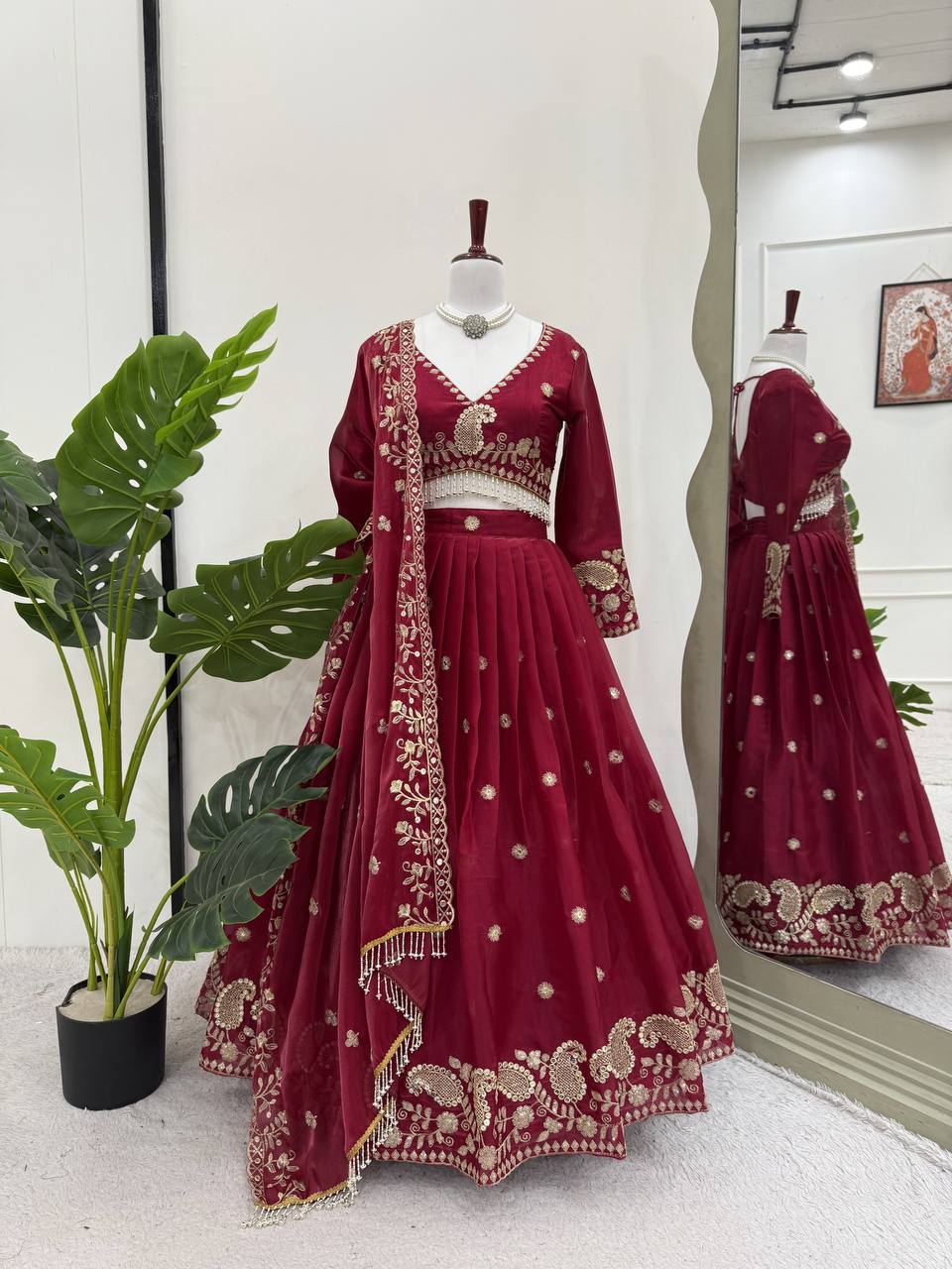 Wedding Wear Jimmy Cho Sequence Lehenga