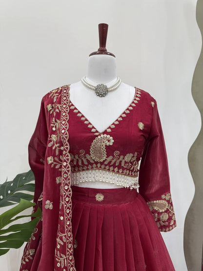 Wedding Wear Jimmy Cho Sequence Lehenga
