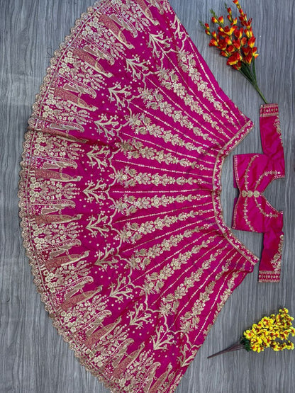 Wedding Wear Silk Lehenga Choli