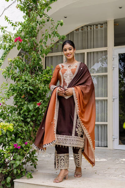 Party Wear Georgette Sequence Salwar Suit