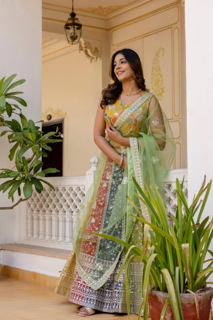 Latest Georgette Multi Thread Sequence Lehenga Choli