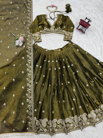 Wedding Wear Jimmy Cho Sequence Lehenga