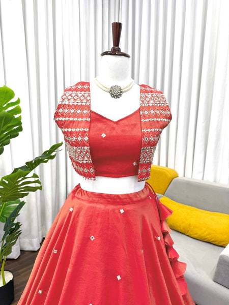 Simmer SIlk Kotti Lehenga Choli