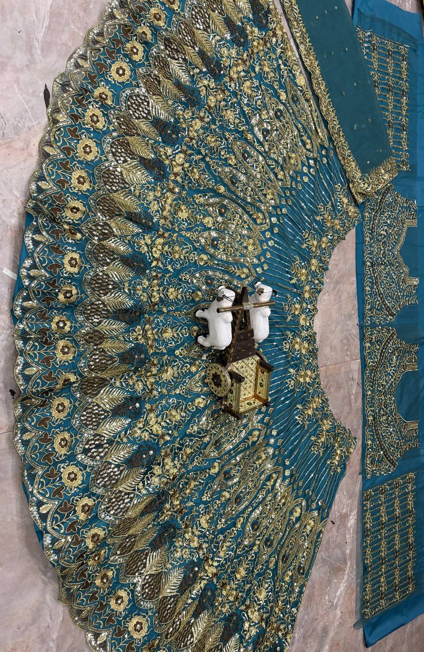 Premium Soft Butterfly Net Lehenga Choli With Intricate Sequins Work