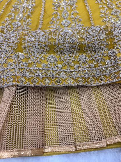 Premium Butterfly Net Lehenga Choli with Heavy Sequins Embroidery