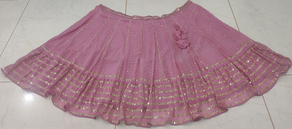Exquisite Bottle pink Sequence Embroidery Lehenga Set