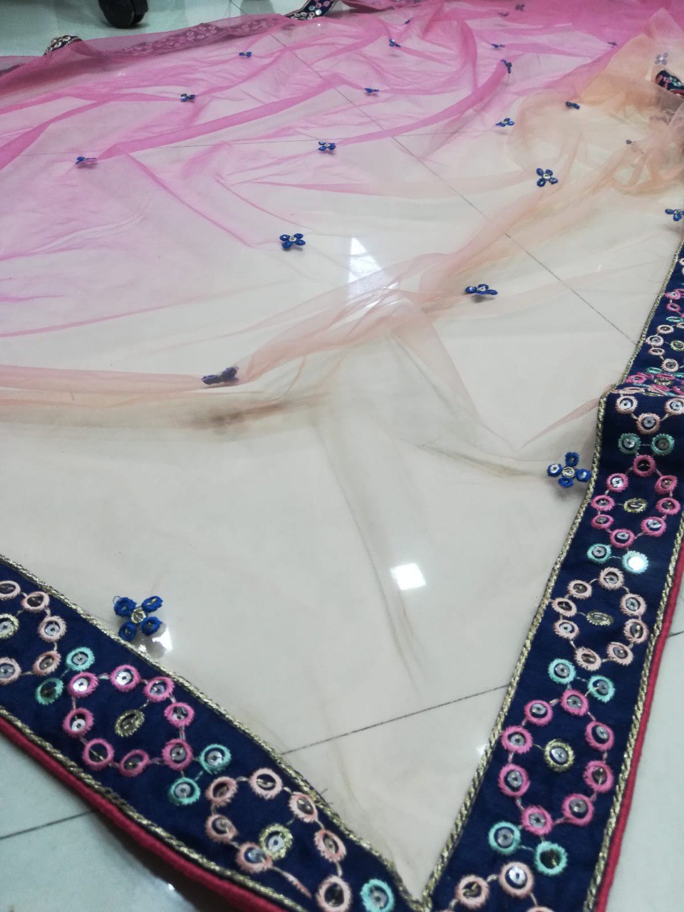 Premium Chinon Silk Lehenga Choli with Heavy Thread Sequins Embroidery