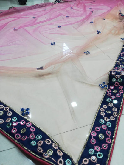 Premium Chinon Silk Lehenga Choli with Heavy Thread Sequins Embroidery