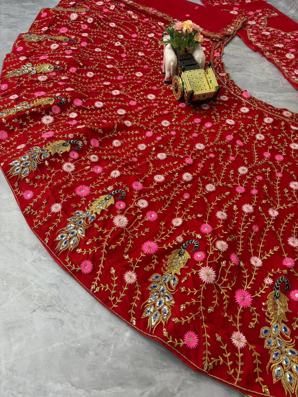 Royal Sequins Net Lehenga choli set