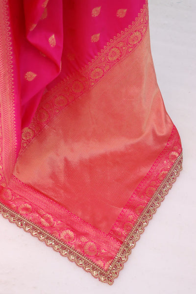 Banarasi Silk Saree with Matching Silk Blouse Piece