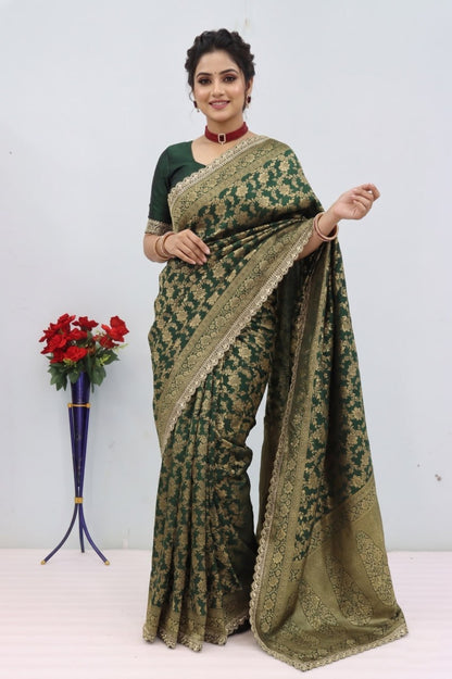 Kanjeevaram Silk Saree With Blouse Piece