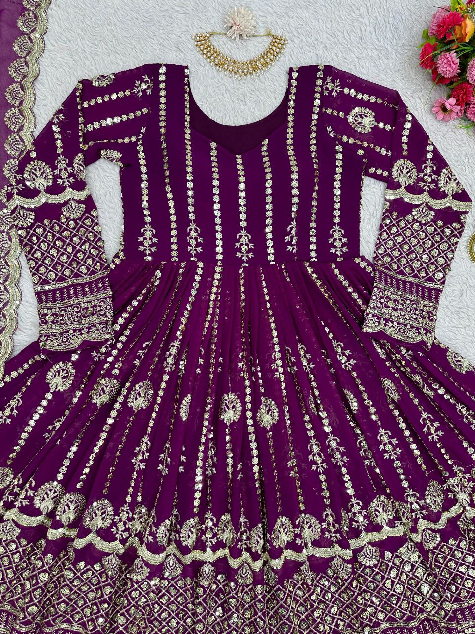 Beautiful wedding Collection Anarkali Lehenga with Dupatta