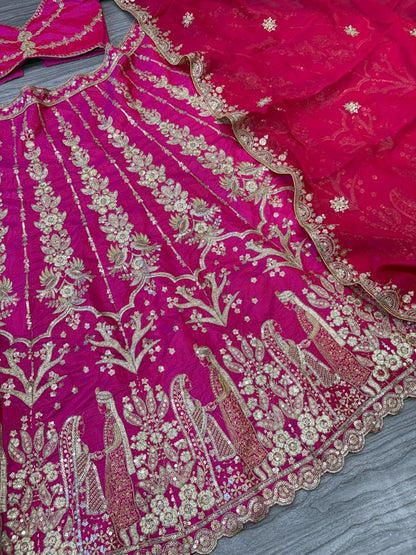 Wedding Wear Silk Lehenga Choli