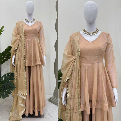 Latest Tabby Organza Ready Made Salwar Suit