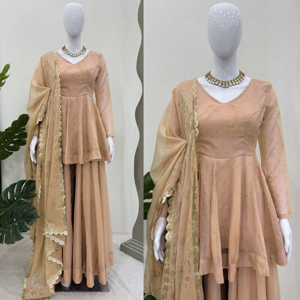 Latest Tabby Organza Ready Made Salwar Suit