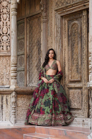 Letest Organza Full Stitched With Sequnce Work Lehenga Choli