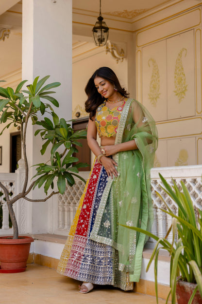 Latest Georgette Multi Thread Sequence Lehenga Choli
