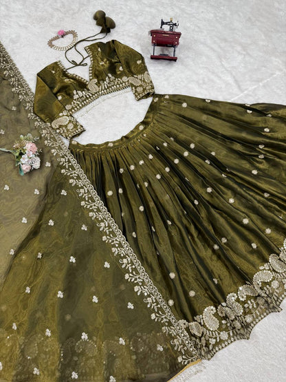 Wedding Wear Jimmy Cho Sequence Lehenga