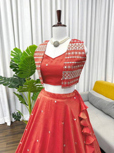 Simmer SIlk Kotti Lehenga Choli