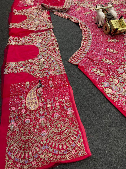 Premium Soft Butterfly Net Lehenga Choli With Coding Sequins Work