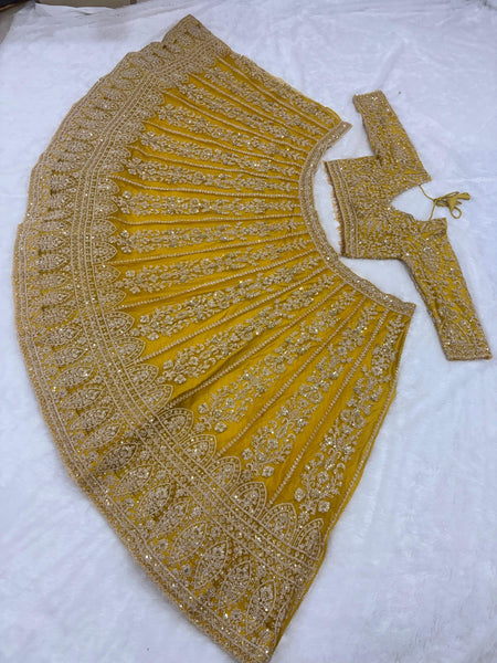 Premium Butterfly Net Lehenga Choli with Heavy Sequins Embroidery