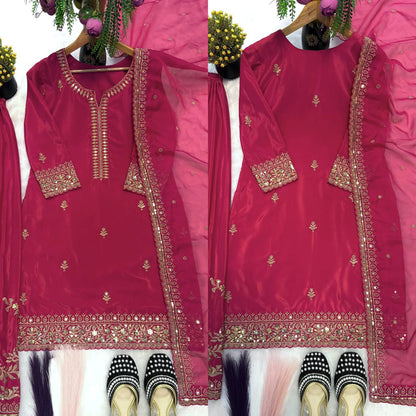 Elegant Heavy Embroidered Sharara Set