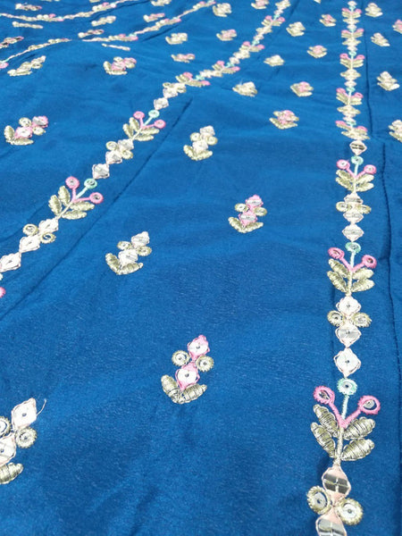 Premium Chinon Silk Lehenga Choli with Heavy Thread Sequins Embroidery