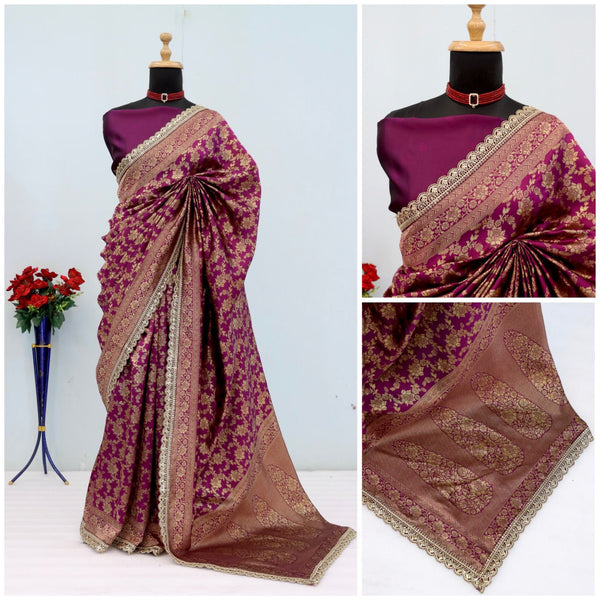 Kanjeevaram Silk Saree With Blouse Piece