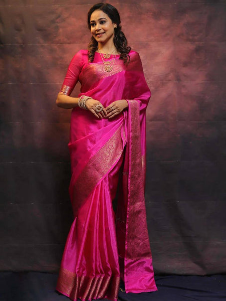 Reach Pallu Jacquard Saree For Women