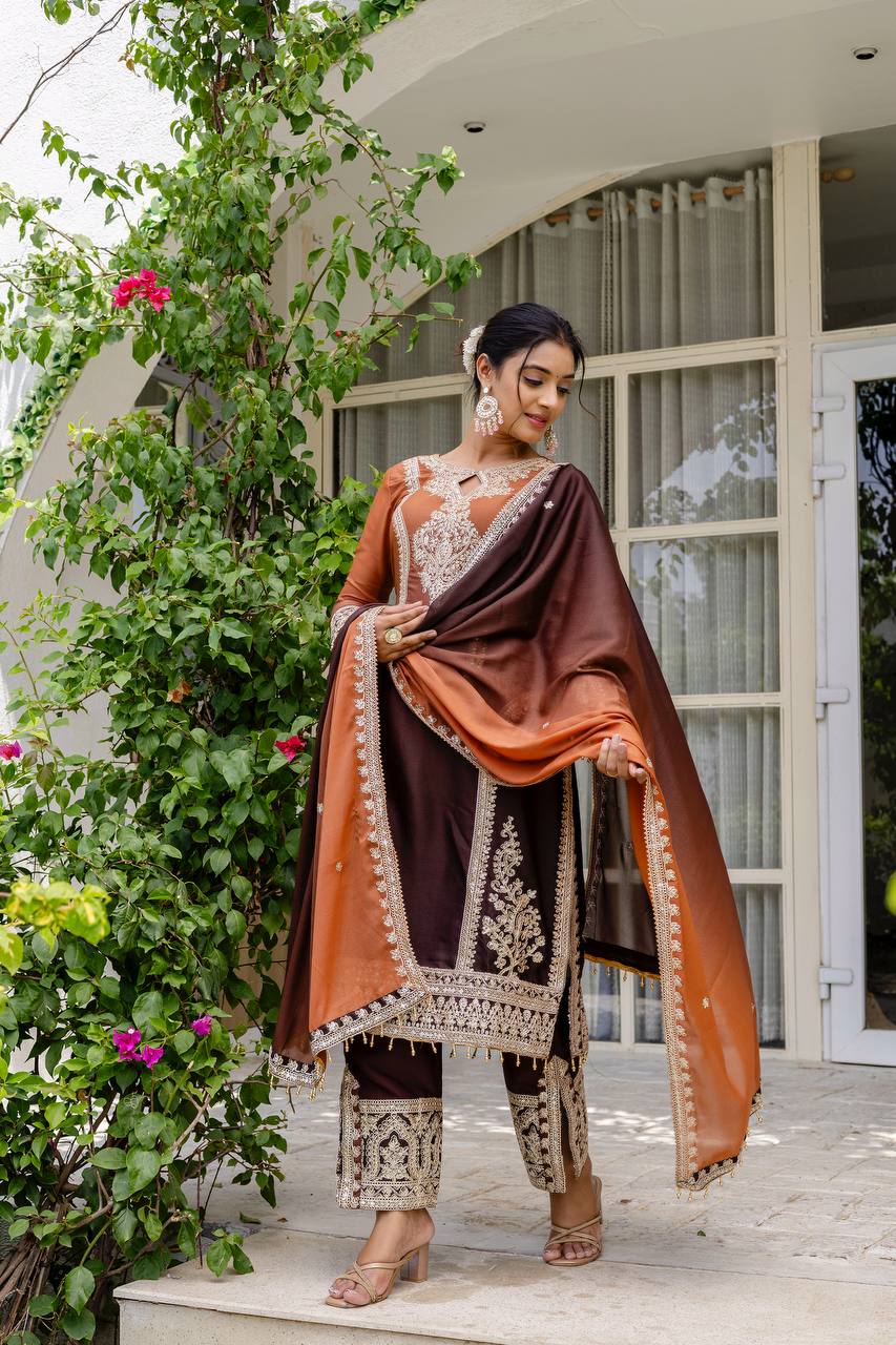 Party Wear Georgette Sequence Salwar Suit