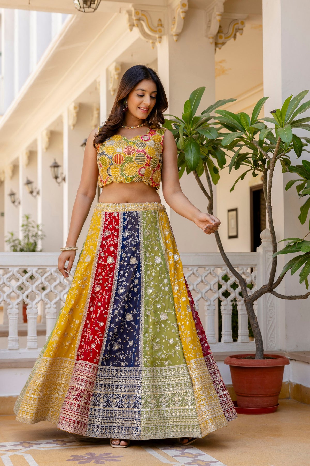 Latest Georgette Multi Thread Sequence Lehenga Choli