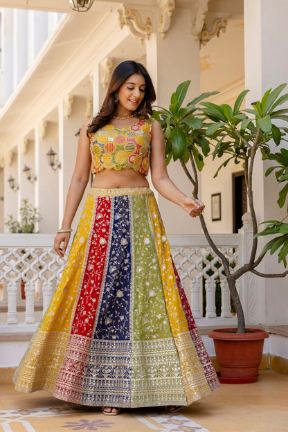 Latest Georgette Multi Thread Sequence Lehenga Choli
