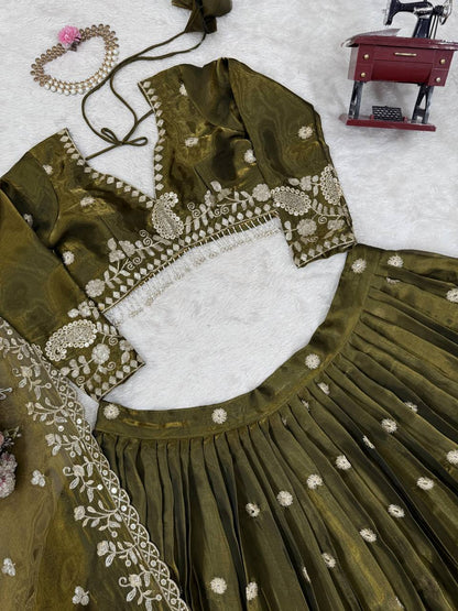 Wedding Wear Jimmy Cho Sequence Lehenga