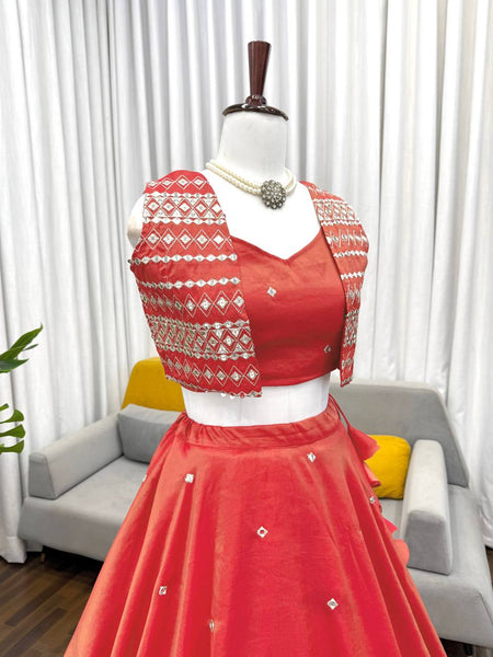 Simmer SIlk Kotti Lehenga Choli